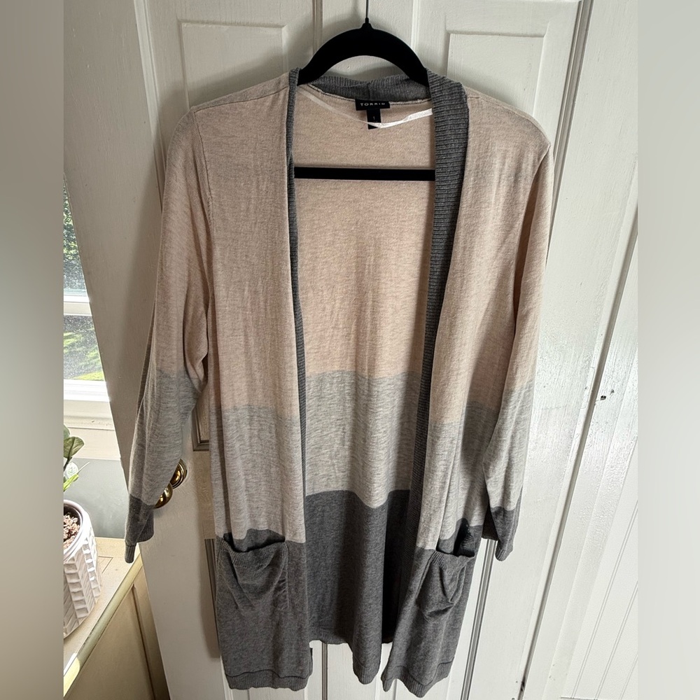 Torrid - Tri color Duster cardigan